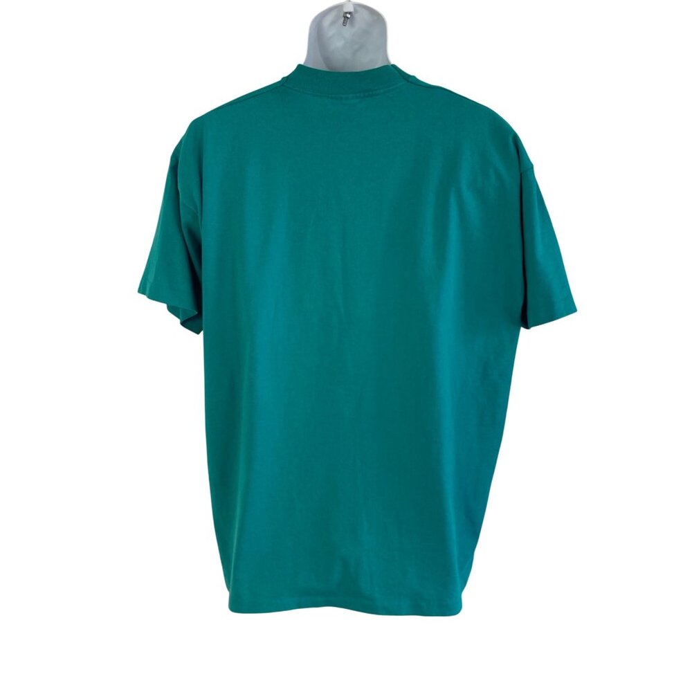 Vintage 90s Lindstrom Loppet 5K Graphic T Shirt XL Mens Green Minnesota USA Made - Picture 5 of 7